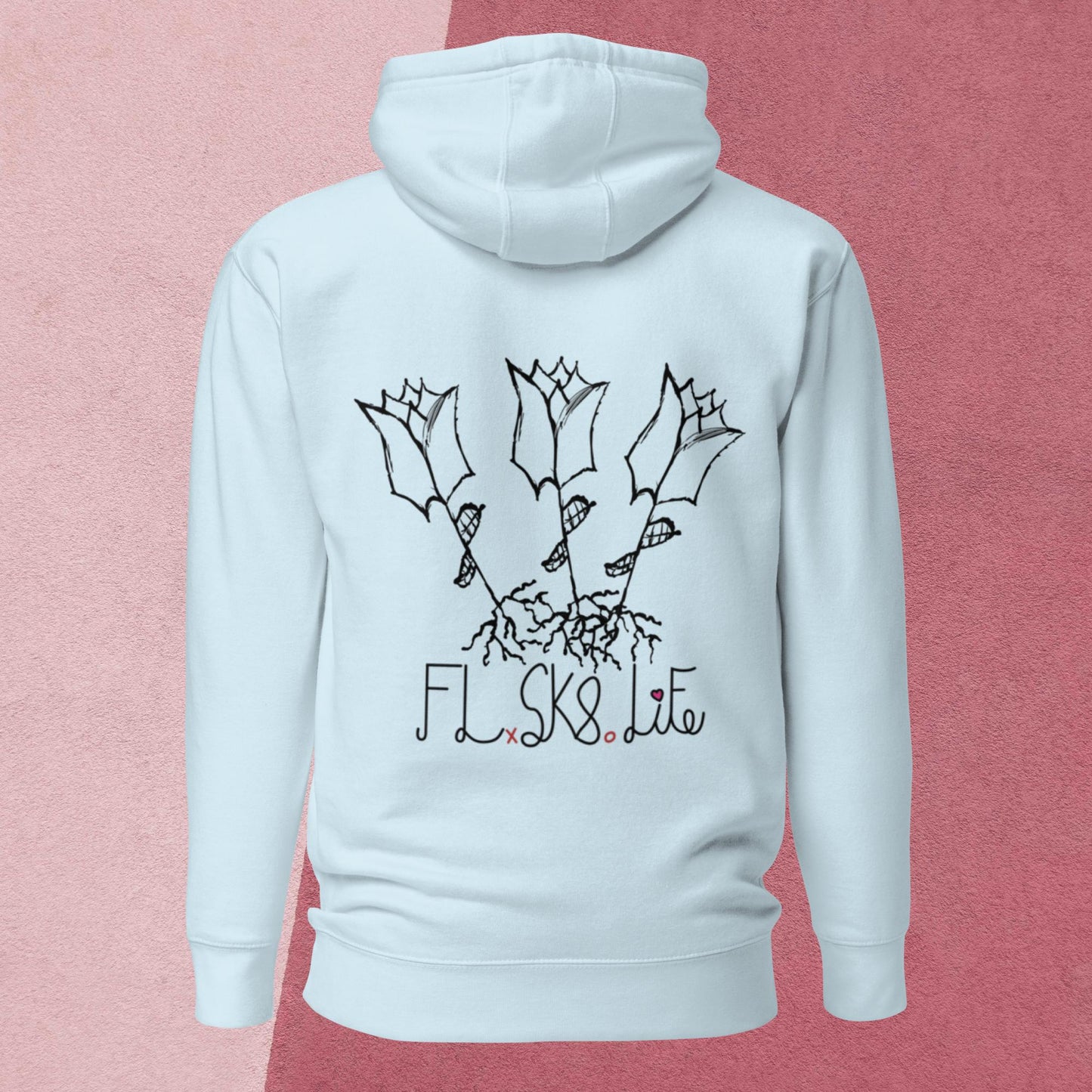 Fl.Sk8.Life Heart Hoodie